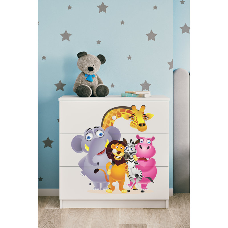 Cicero Kids 3 - Drawer Chest, White