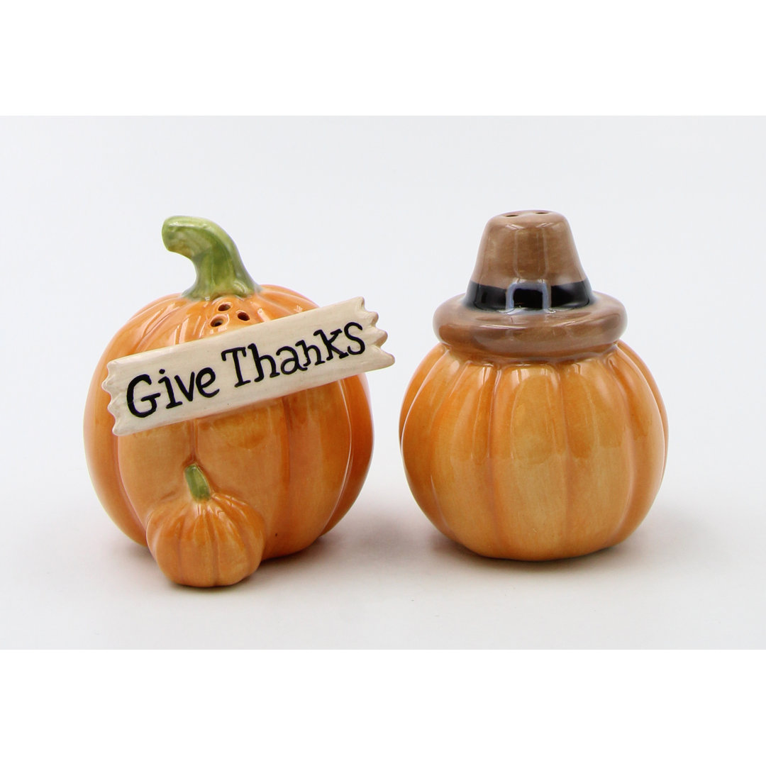 Give Thanks Pumpkin Salt And Pepper Cosmos Gifts