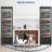 17.7 Cu.ft Glass Door Beverage Cooler – 5 Adjustable Shelves, Digital Thermostat for Home or Store