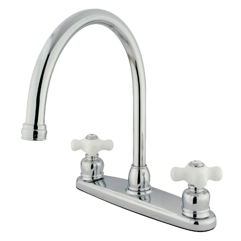 Kingston Brass Vintage Two-Handle 2-Hole 8" Centerset Kitchen Faucet