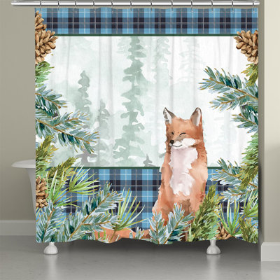 Rideau de douche Woodland Christmas Fox