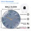 Iridescent-Numéros-Horloge-Visage artistique - Horloge murale moderne en verre 12 po