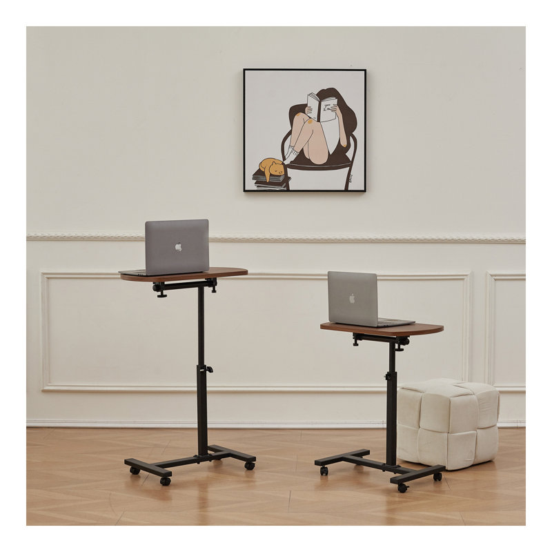 Table à hauteur réglable en forme de C, support pour ordinateur portable