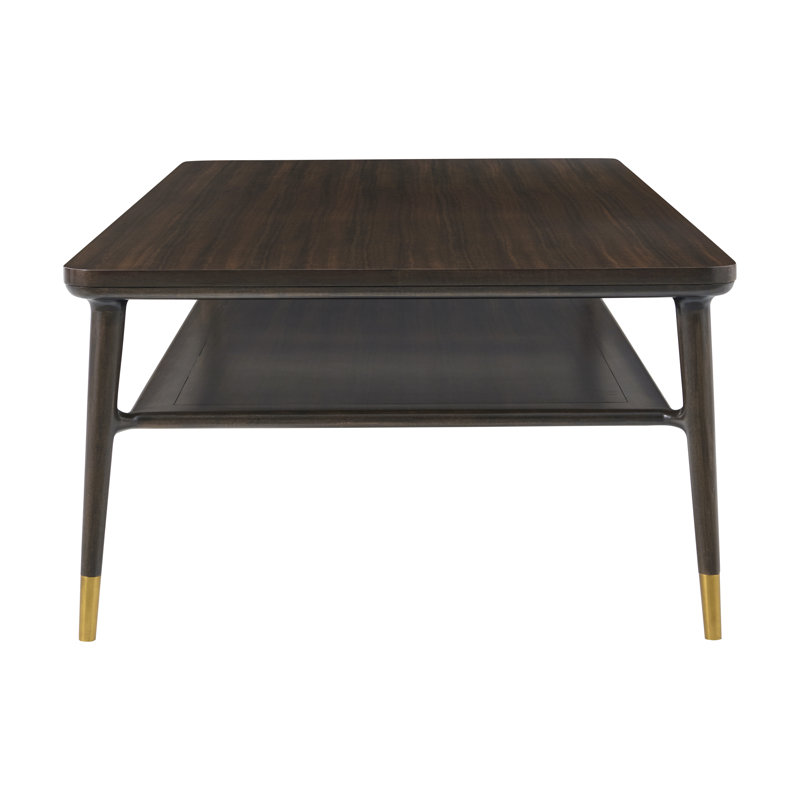 Stratton Street Round Marble Top Coffee Table, Fumed, 17" H x 64" W x 30" D