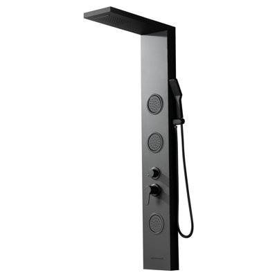 5-way Diverter Shower Tower Panel System with Fixed Shower Head