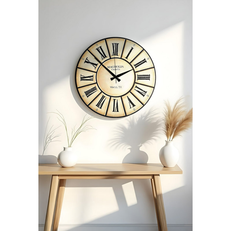 Elegant Decorative MDF Clock, 19.7 x 19.7 inches | 100% MDF, Thickness: 0.2 inches | Perfect for Home or Office Decor, Stylish Design, Adds a Modern Touch to Any Room
