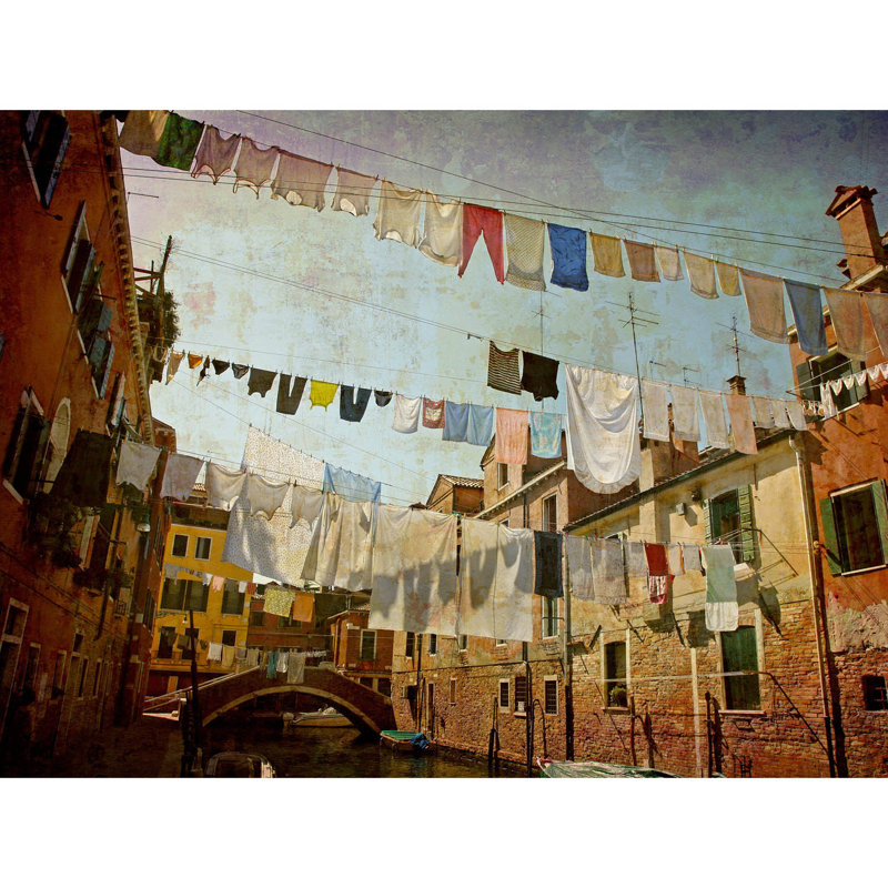 Clotheslines Venice Washing Line Laundry By Cityscape - No Frame Print