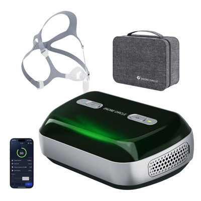 Machine portative MINI C-paps portable pour Sleepnea avec sac de voyage, petit appareil automatique à canal unique avec accessoires complets, réservoir d'humidificateur