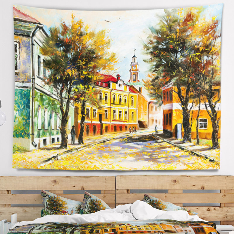 Paysage antique vitebsk dans la tapisserie d'automne, H 32 po x l 39 po