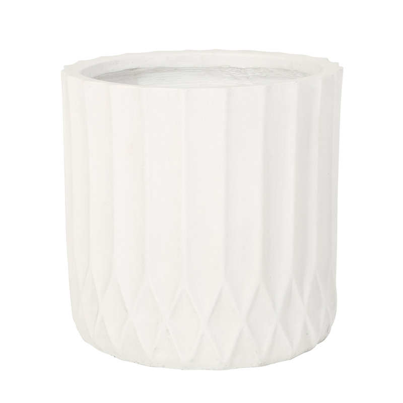 Jardinière antique blanche - panier de jardin en oxyde de magnésium pour plantes, 13,08 po Profondeur, largeur, hauteur, 9,32 lb