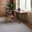 Bureau à double tiroir en noyer