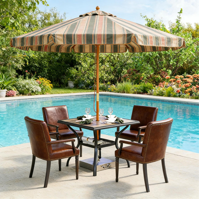 Table de jardin, table de salle à manger d'extérieur carrée (table seulement)