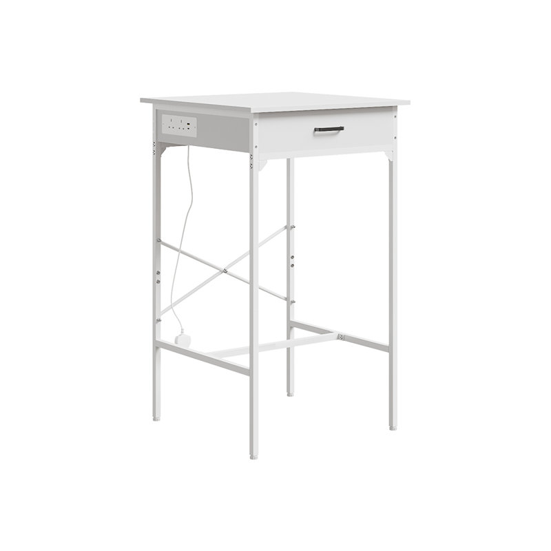 60cm W Bedside Table, White 