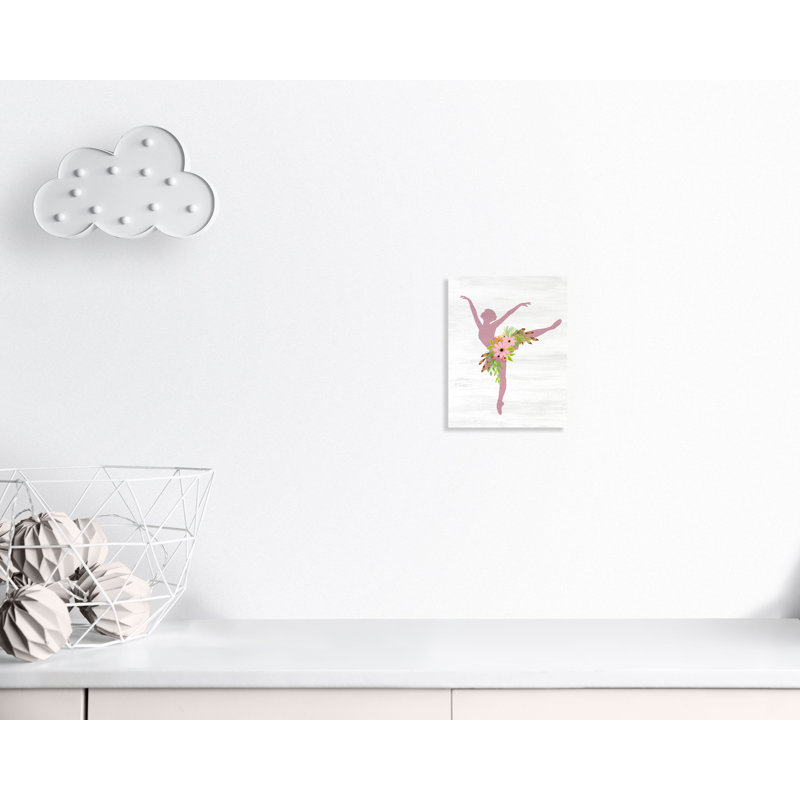Ballet toute la journée 3, H 14 po x l 11 po x P 1,5 po, Toile