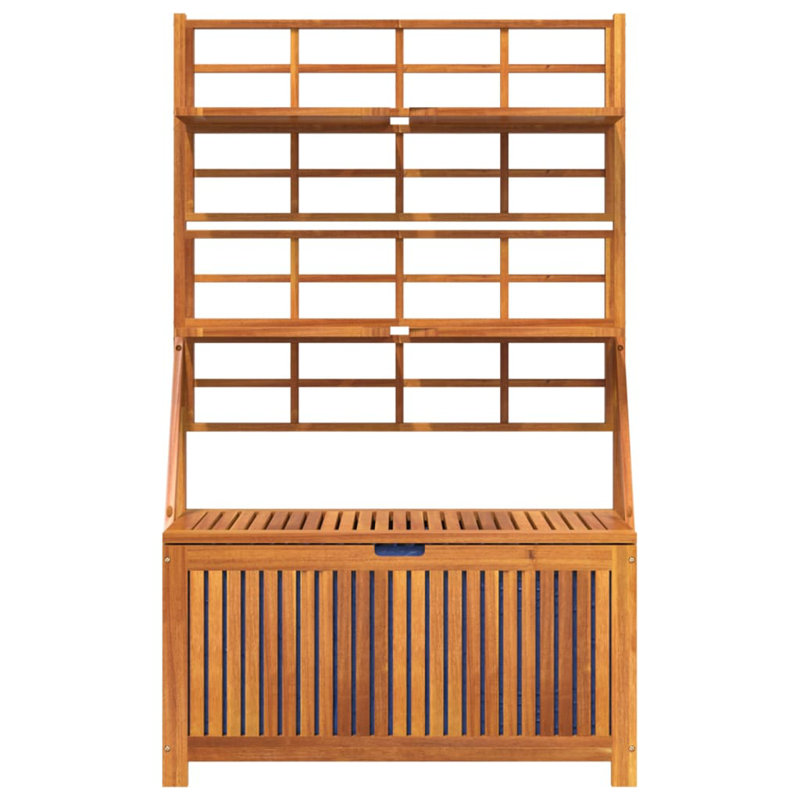 Dakota Fields Ammad 99cm W Water Resistant Acacia Solid Wood Deck Box, Brown