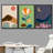 Multicolor Landscape Plants - 3 Piece Floater Frame Graphic Art on Canvas-79731437-79731438