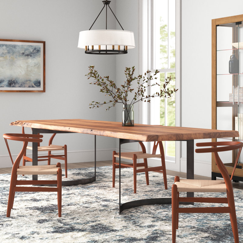 Kenmore Dining Table, 118" L x 40" W, Brown