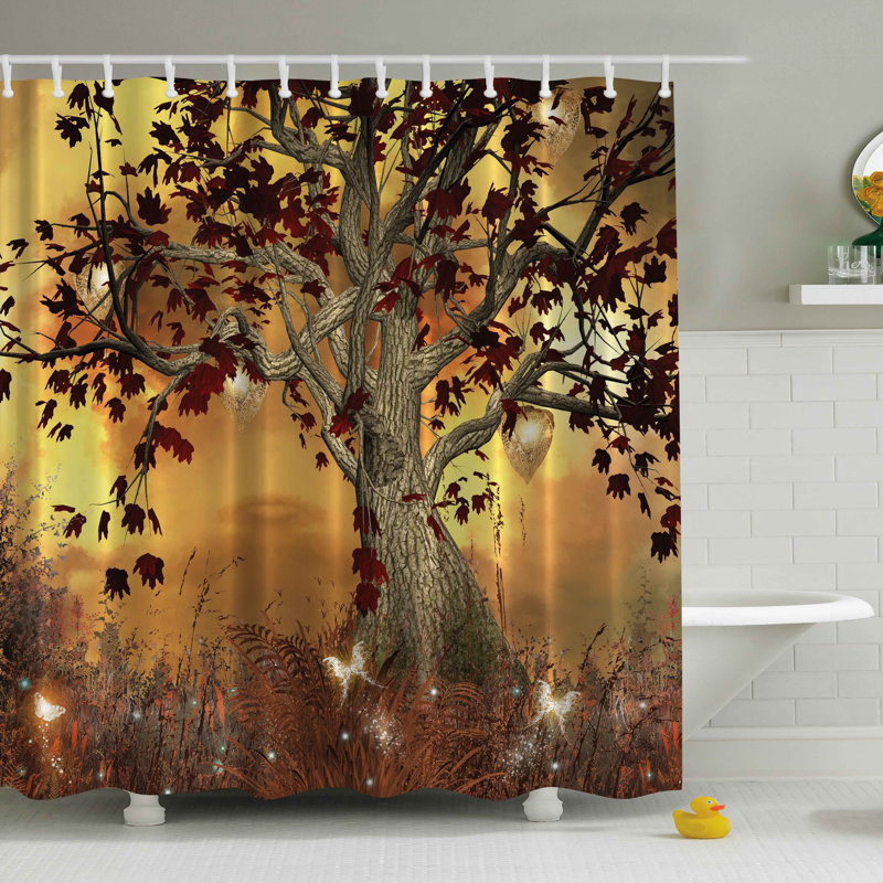 Rideau de douche simple Nella Old Scary, H 70 po x l 69 po