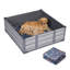  Ensemble de boîte de mise au point pour animaux de compagnie avec plancher intégré et coussin de pot réutilisable-139929478