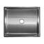 Lavabo de salle de bain vasque rectangulaire en acier inoxydable-66131927