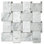 11" x 11" Marble Basketweave Mosaic Wall & Floor Tile