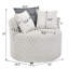 Chaise d'appoint 3D avec roulettes 3D