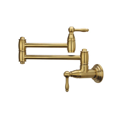 Akicon Swing Arm Pot Filler for Pet-Extension 13.5" Wall Mounted Faucet Built over Dog Food Bowls