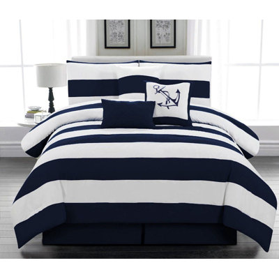 Ensemble d'édredon nautique en microfibre