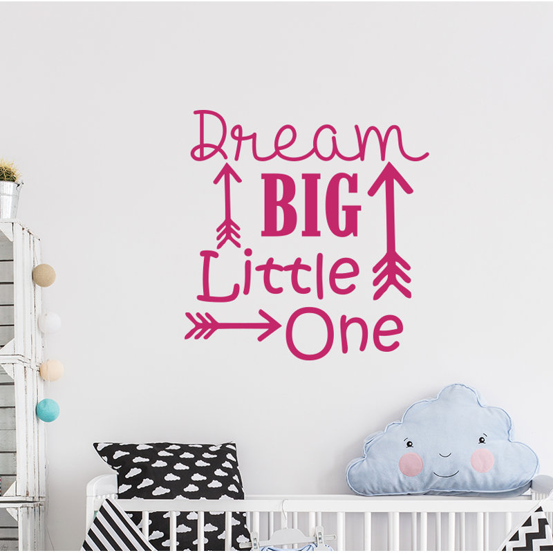 Décalcomanie murale big little rêve Baumeister, Rose vif