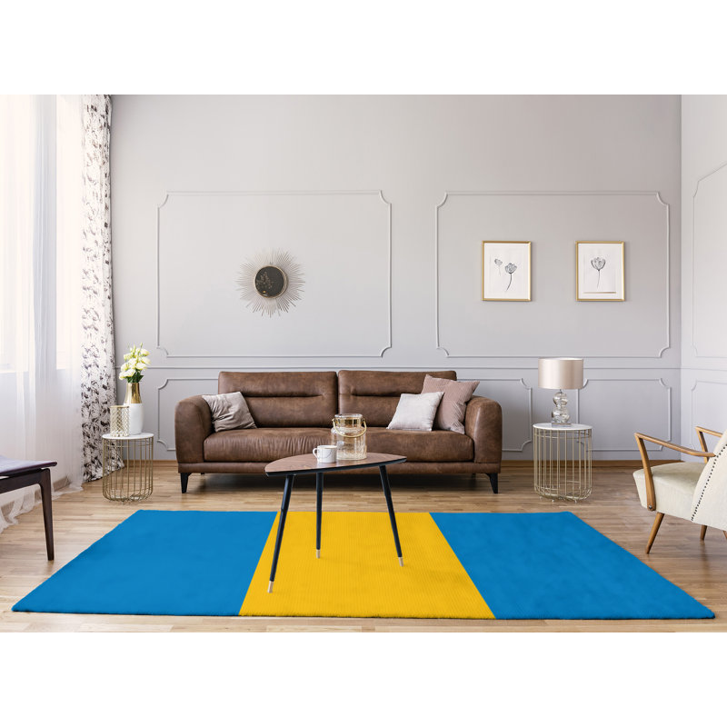 Tapis à rayures en polyester la puissance "la puissance", Rectangle 9 pi x 12 pi
