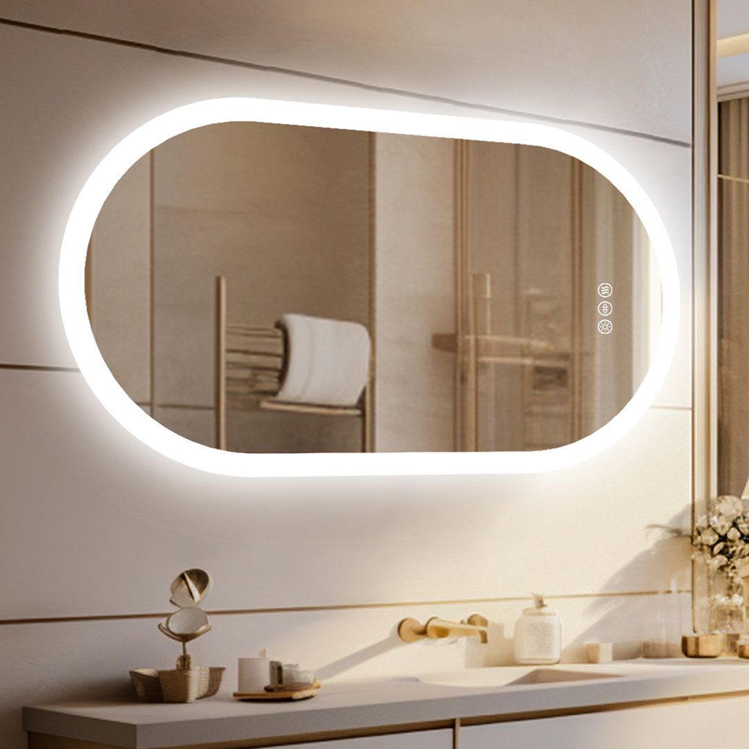 Oval LED Wall Mirror