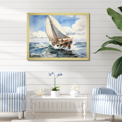 " Sailboat In The Wind I "