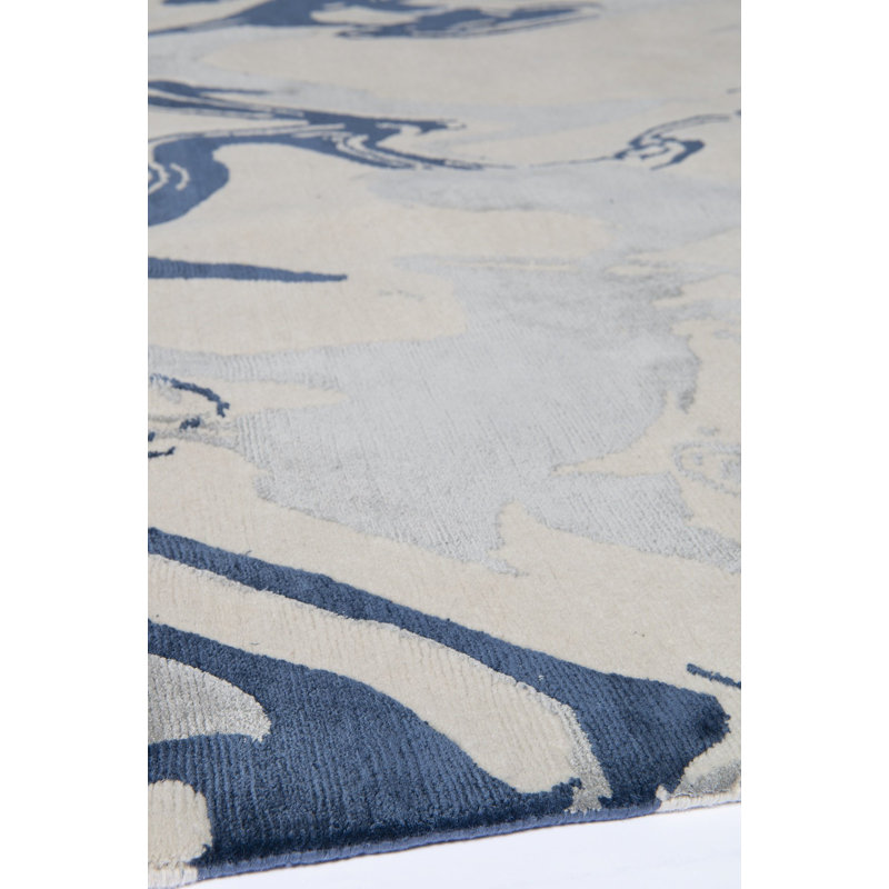 Echo Silver Area Rug, Rectangle 5' x 7'6"