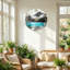 «Mountain Lake», horloge murale en verre-1503449708