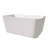 55" Rectangular Gloss White Acrylic Soaker Tub, With Materials, Fiberglass Reinforced Bottom, Non-Slip Feature, Design, Drains Not Provided Bathtub, Soaker, Resin And , Reinforcement, For Secure Use,