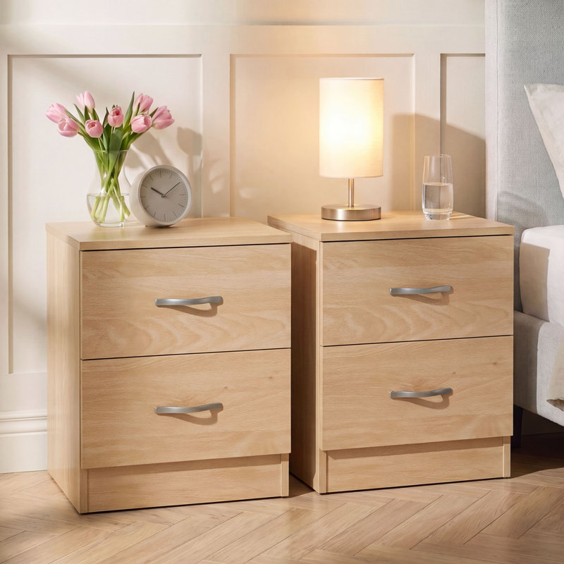 40 cm W Bedside Table, Pine