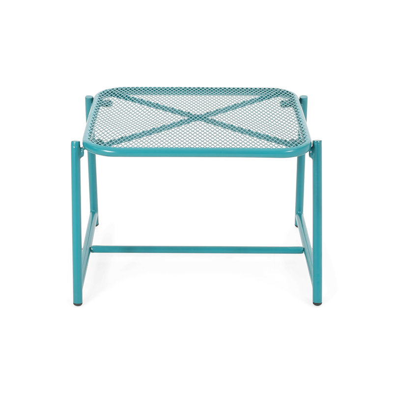 Table d'appoint KINCAID, durable et résistante aux intempéries pour un confort moderne, H 13,25 po x l 19,5 po x P 18 po