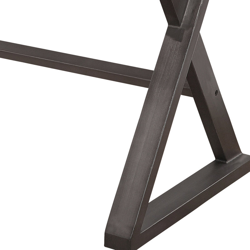 Bureau d'écriture rectangulaire avec support supérieur en aluminium doré et cuir élégant pour plus de durabilité