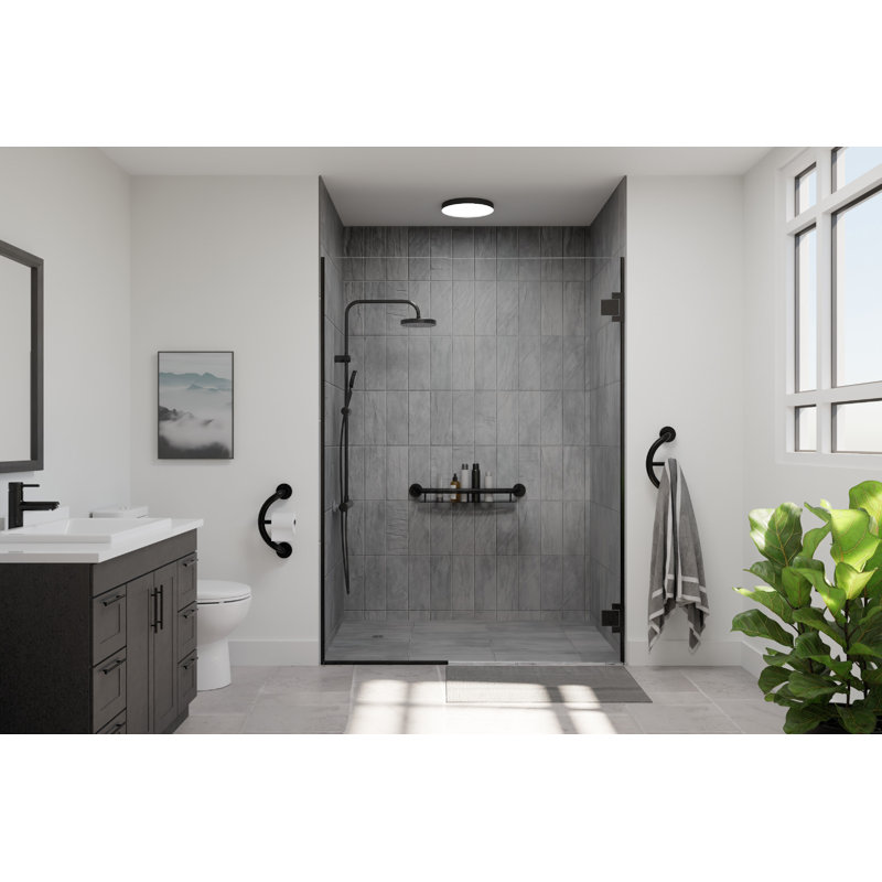 Barre d'appui 27,63 po, Noir mat