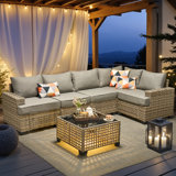 Carolle 6 - Person Outdoor Seating Group With Cushions