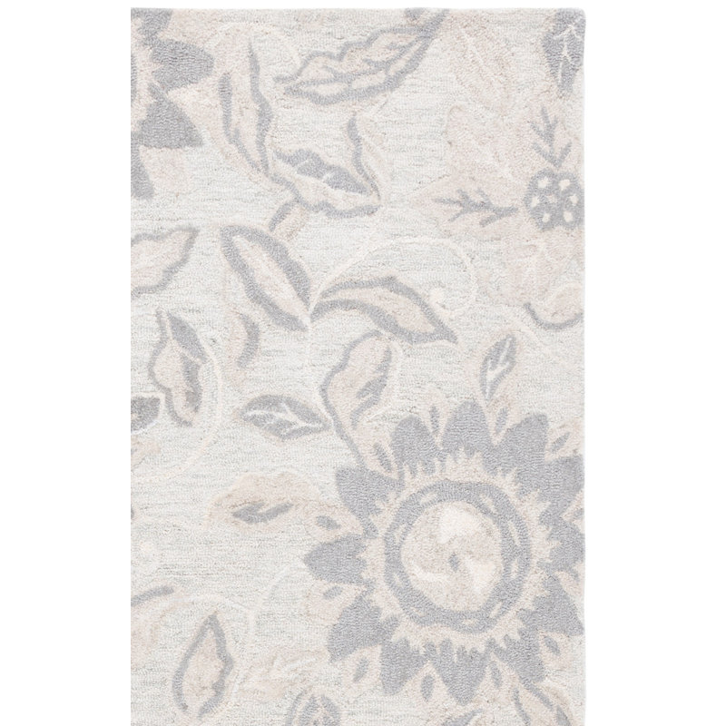 Jardin 469 Hand Tufted 80% Wool; 20% Cotton Floral Rug, Runner 2'3" x 8'