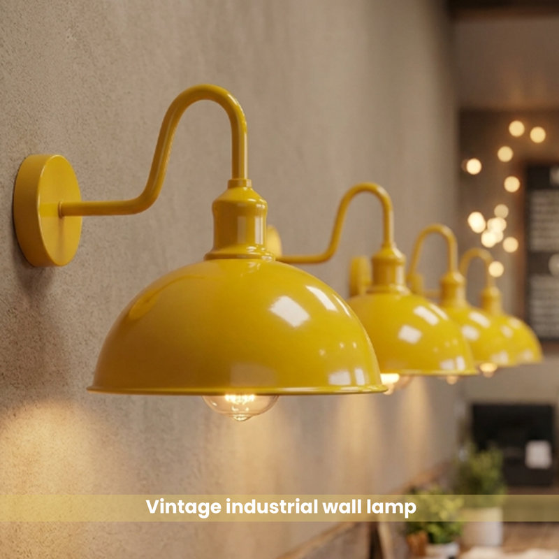 Foshee Armed Sconce, Yellow/White