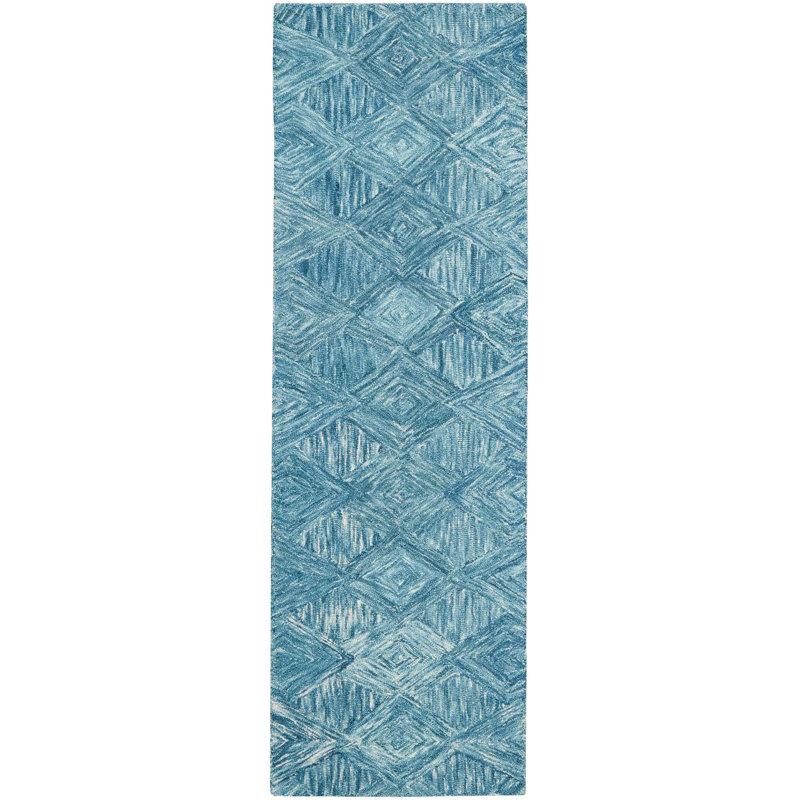 Tapis marin fait à la main Jodie, Tapis de couloir 2 pi 3 po x 7 pi 6 po