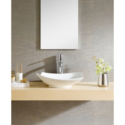 Modern Ceramic Specialty Vessel Bathroom Sink