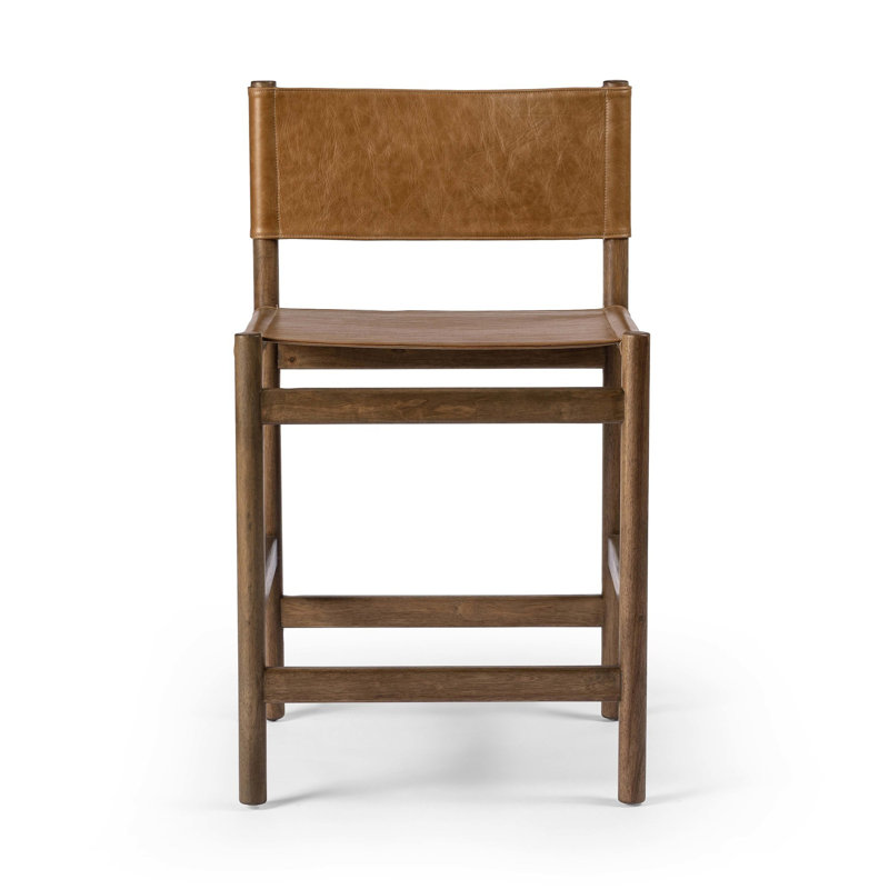 Kena Stool-Sonoma Black-Counter, Sonoma Black, Charcoal Parawood, Counter Stool (26.5" Seat Height)