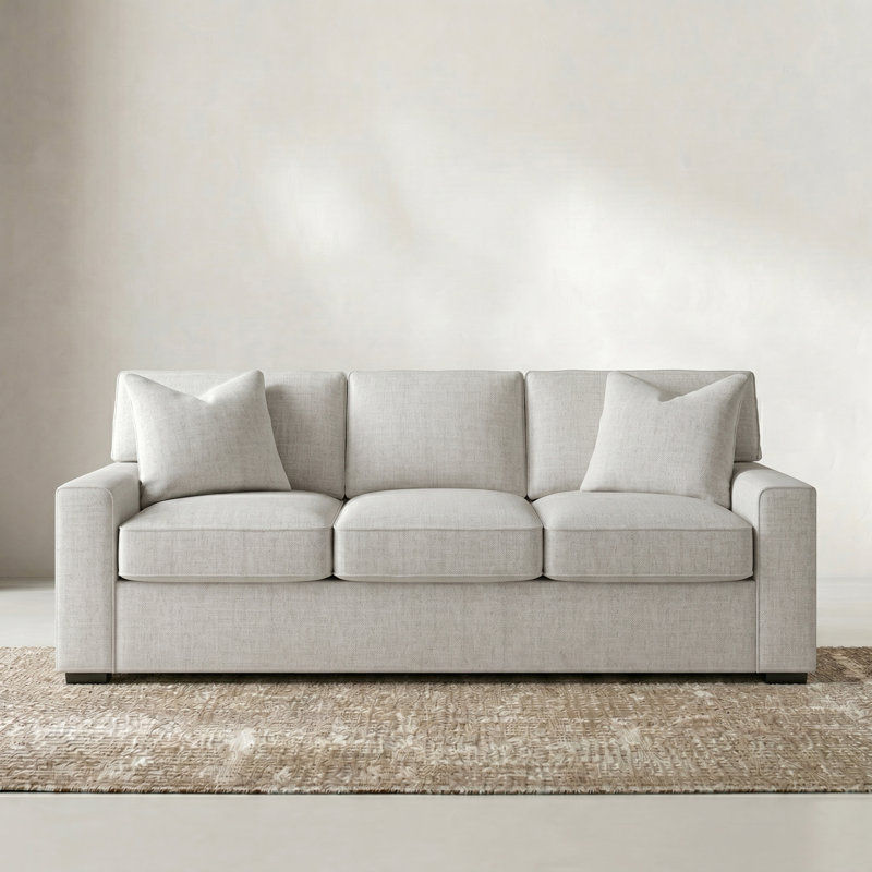 Lawson 84" W Square Arm Upholstered Sofa, Monique Oyster
