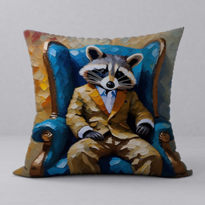 Abstract Reversible Throw Pillow