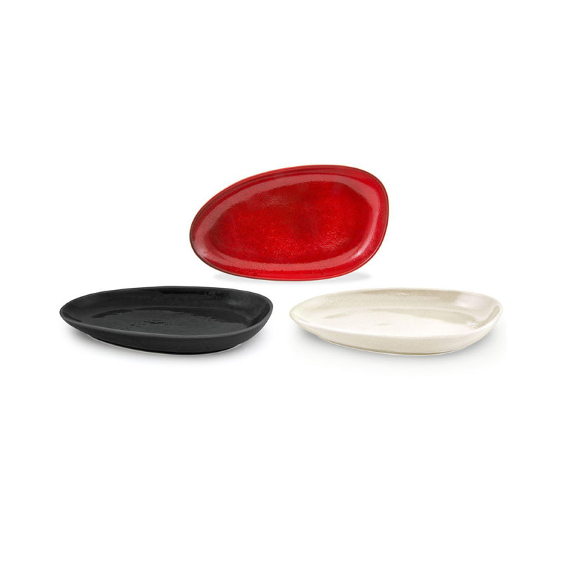 Assiette plate 14 po Kiln®, Poivre