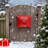 Santa Mailbox - Letters to Santa Mailboxes,Red Wall Mount Letter Box for Outdoor Christmas Decoration