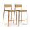 Tabouret empilable Lowther Gale Basketweave - ensemble de 2